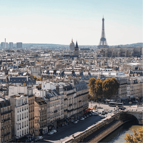 Explore Paris, including the iconic Arc de Triomphe