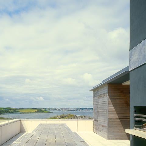 Eat alfresco on the sun-trap terrace