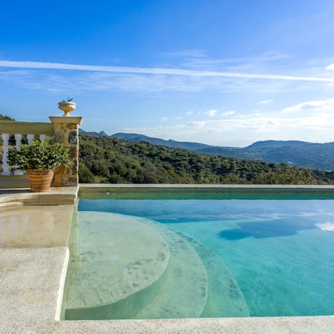 Make the most of the sunshine and spend the afternoon in the pool