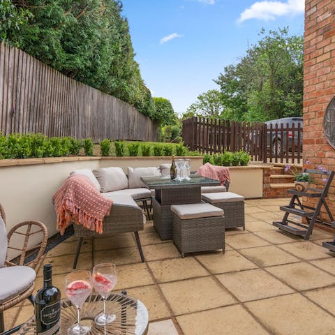 End the day with a well-deserved gin and tonic on the patio