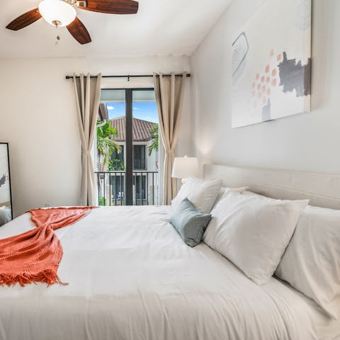 Get a good night's sleep on the memory foam mattresses