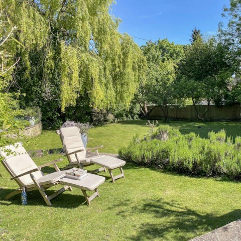 Relax in the private garden and enjoy the fresh country air