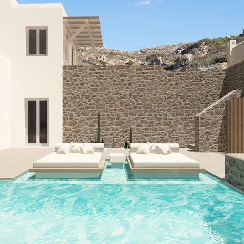 Sunbathe in the shallows