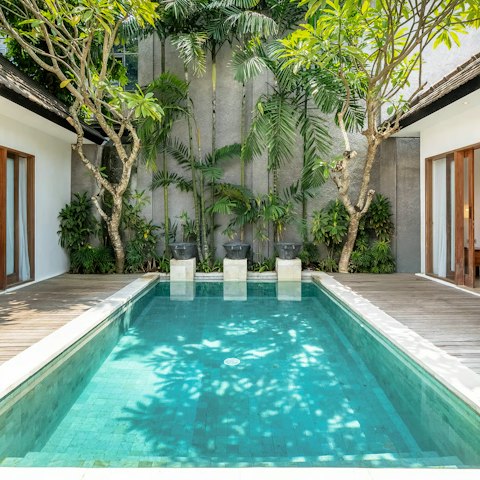 Look forward to spending an afternoon dipping in and out of the private pool