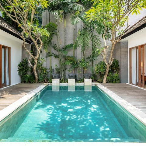 Look forward to spending an afternoon dipping in and out of the private pool