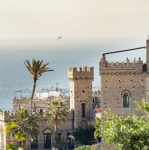 Admire the striking, historic tower where your home is situated