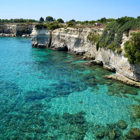 Discover Puglia's dramatic coastlines, just a short drive away