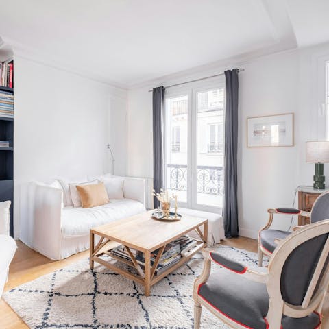 Enjoy lazy evenings at home or wander to a local restaurant