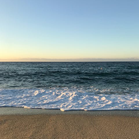 Take the direct path down to quiet Foz Beach and dip your toes in the Atlantic Ocean