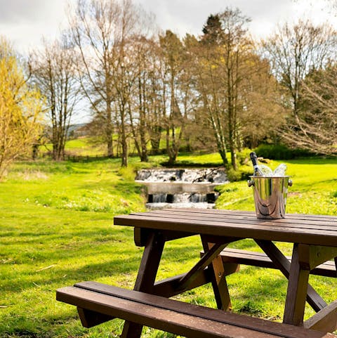 Relax in the Yorkshire sun in the communal gardens