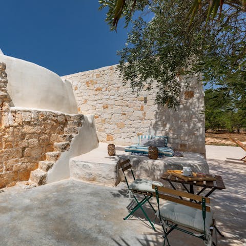 Find a shady spot for an evening aperitivo