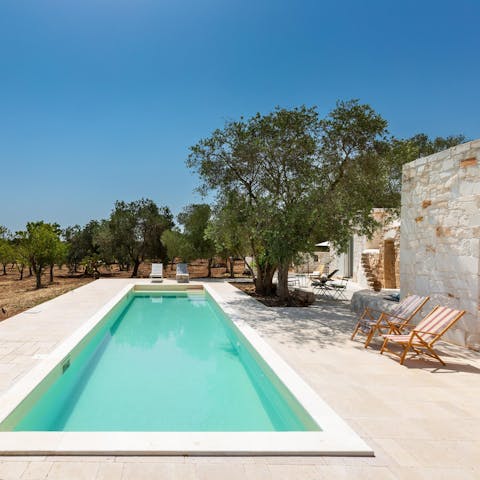 Cool off with a refreshing dip in the outdoor pool