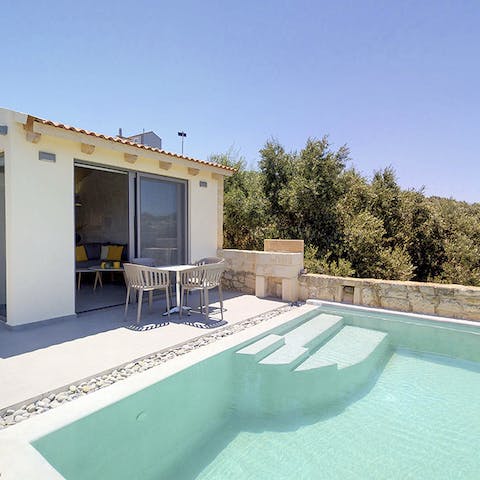 Take a dip in your lovely private pool