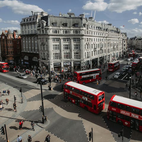 Get some retail therapy at nearby Oxford Street