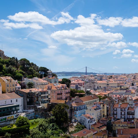 Ride the vintage number 28 tram up to the hilltop Graça neighbourhood for awe-inspiring city views
