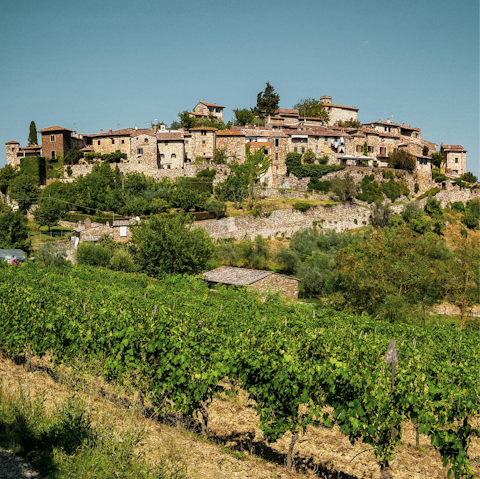 Take a scenic drive to Greve, 13km away