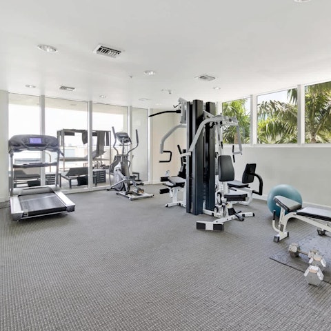 Enjoy the on-site amenities, like the gym and pool