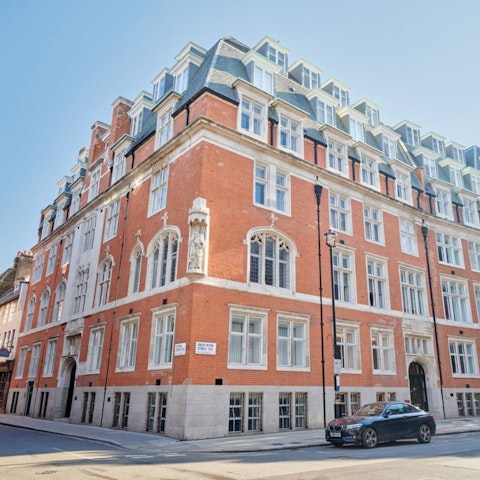 Admire the red-brick building of your new Westminster home