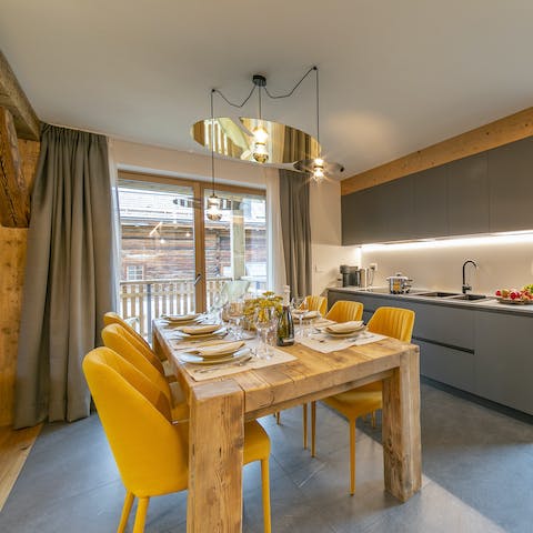 Treat your loved ones to a tasty lunch in the modern living space