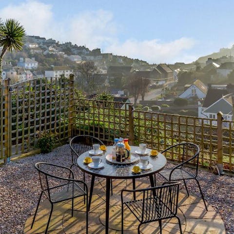 Watch the sun set over the town's rooftops from one of the terraces
