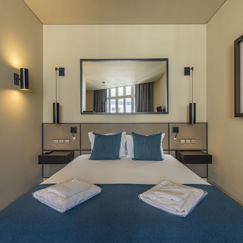 Enjoy an unbroken night's sleep in the tranquil bedroom area