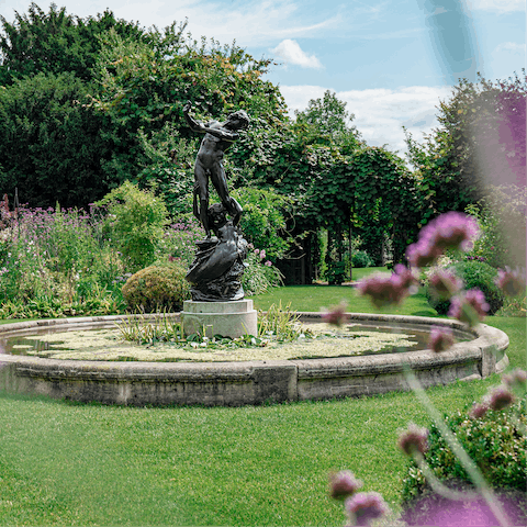 Visit Regent's Park, with its open-air theatre and zoo, a six-minute saunter away