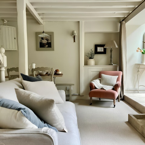 Relax in the cosy open-plan lounge