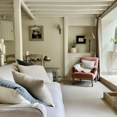 Relax in the cosy open-plan lounge