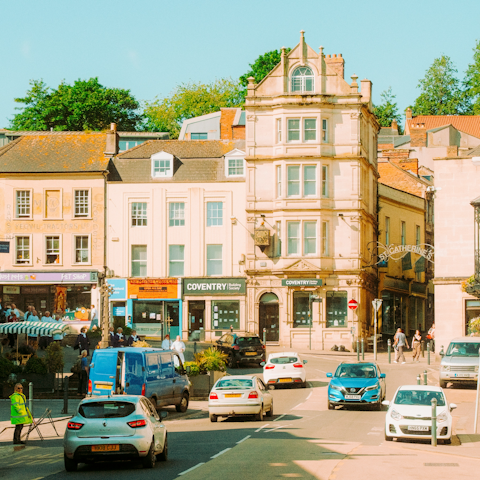Explore the charming town centre of Frome