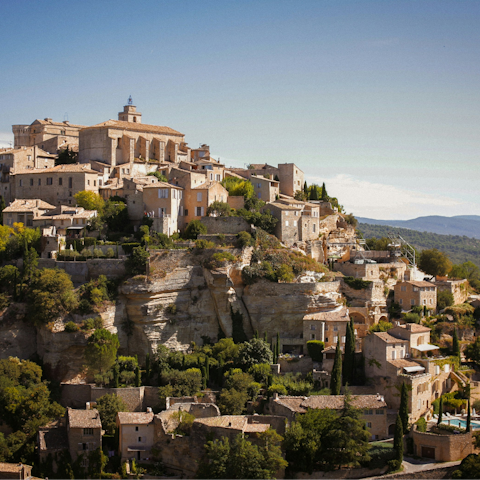 Make the five-minute walk into the heart of Gordes
