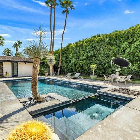Soak up the sun in the spa pool