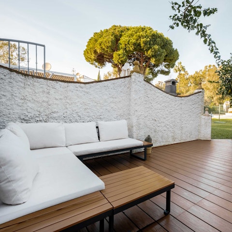 Sip Sangria on the terrace after a day in the sun