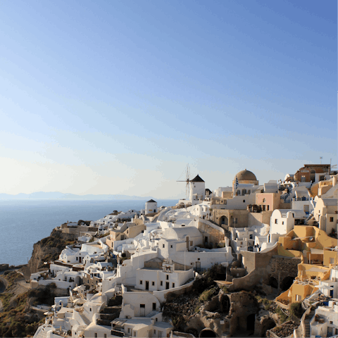Explore the many historic villages of Santorini on your doorstep