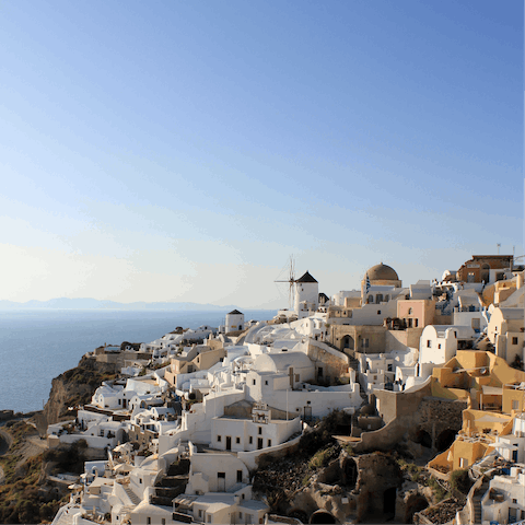 Explore the many historic villages of Santorini on your doorstep