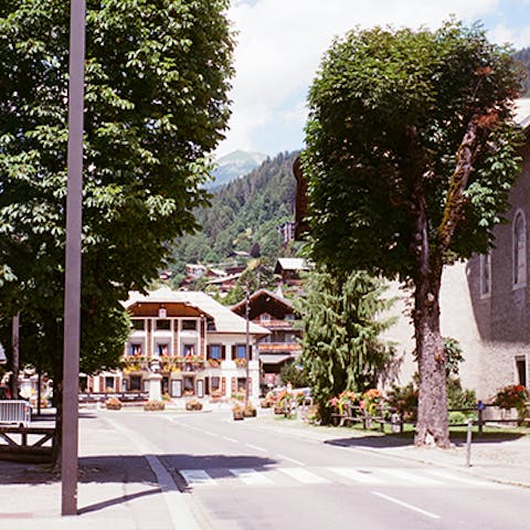 Walk into Morzine to discover the bars, shops and restaurants