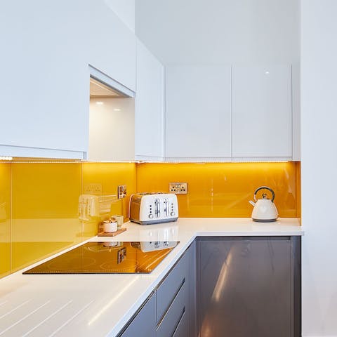 Prepare delicious meals in the fully-equipped kitchen