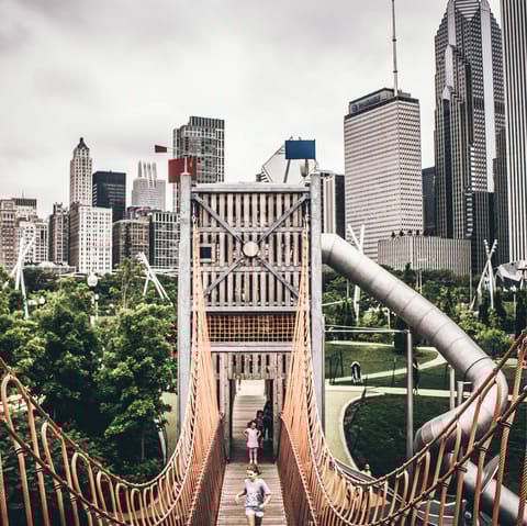 Blaze a trail to Grant Park, just a five-minute drive away