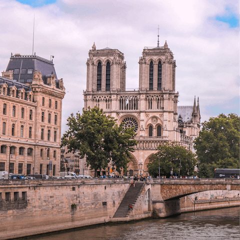 Stroll ten minutes to Notre Dame