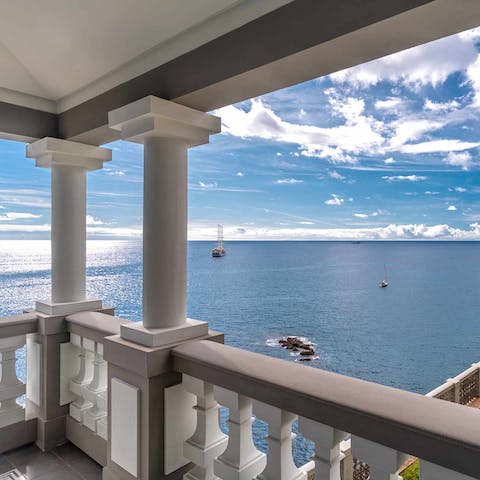 Take in spectacular ocean views from the expansive wrap-around veranda