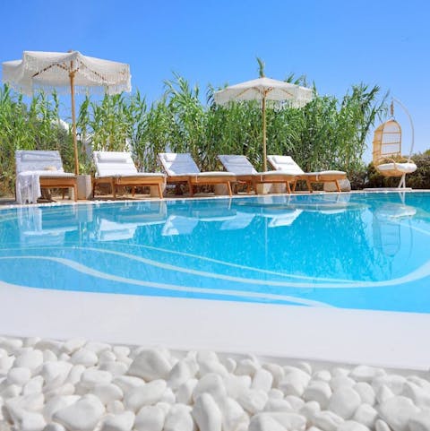 Sun yourself by the glorious pool