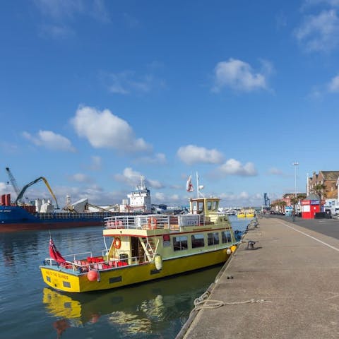 Book a boat trip to Brownsea Island from the nearby Quay