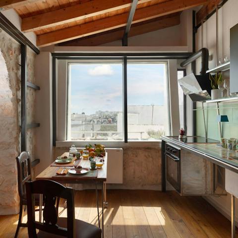 Whip up tasty Perugian delicacies at home, or sip wine before heading out to dine