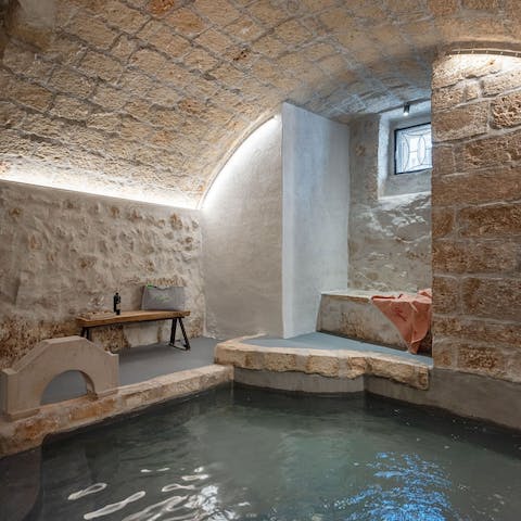 Kick back in the communal relaxation area