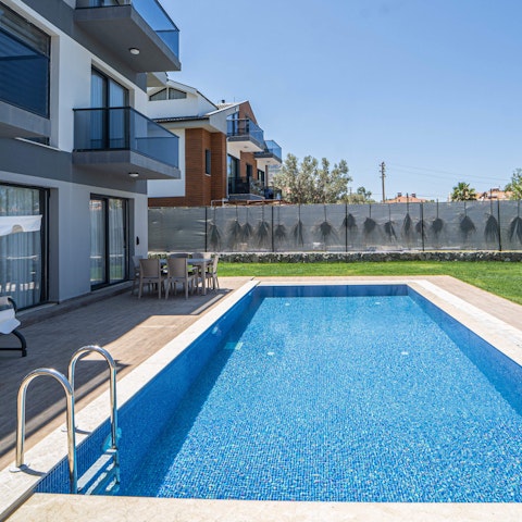 Take a refreshing dip in the private pool