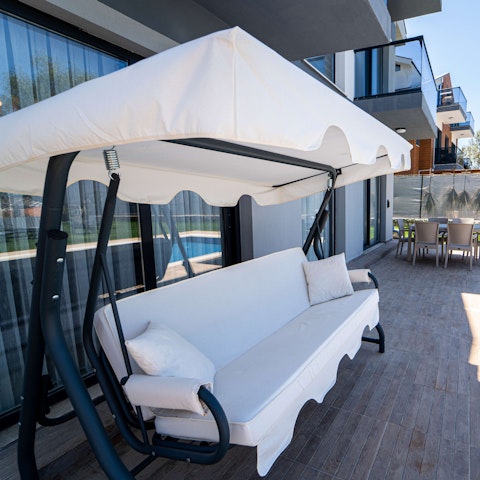 Soak up the Turkish sunshine from the peaceful garden setting