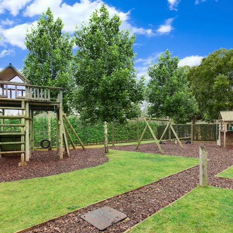 Let kids burn off some energy in the shared playground