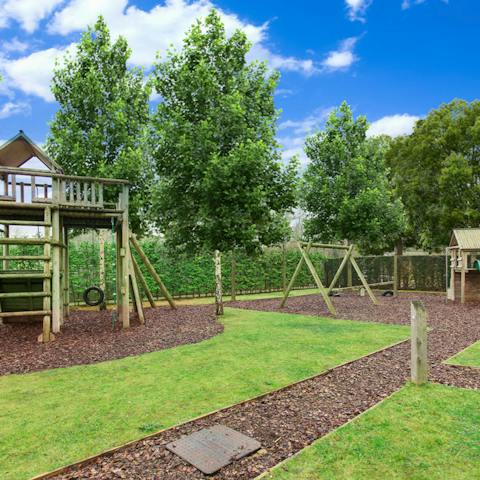 Let kids burn off some energy in the shared playground