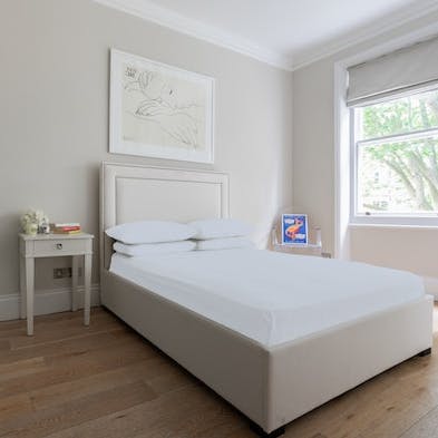 Bank a dreamy night's sleep in the luxurious, king-sized bed