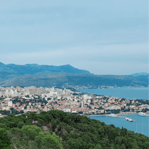 Soak up the culture and sample the local cuisine in nearby Split, just ten minutes away