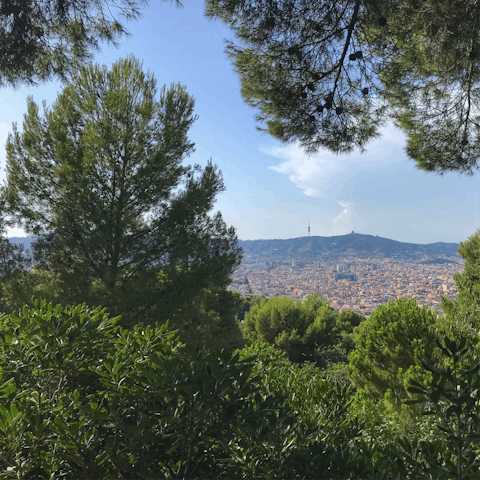 Soak up the scenery as you stroll around Parc de Montjuïc
